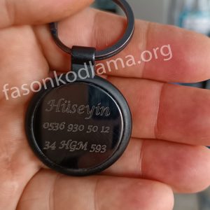 Anahtarlık Üzerine Lazer İle İsim Yazı Yazma 0002